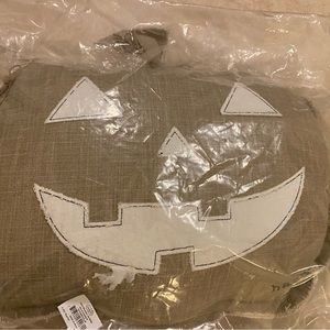 Mud Pie Happy Halloween Pumpkin Pillow